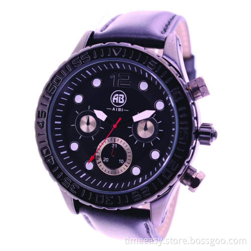 New Big Size Chronograph Men's Fashion Style Quartz Watch (TE1745)